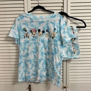 Disney Hot Topic Top and Biker Shorts Set!